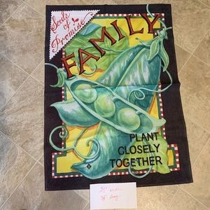 Family Plant Closely Together house flag